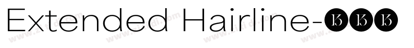 Extended Hairline字体转换